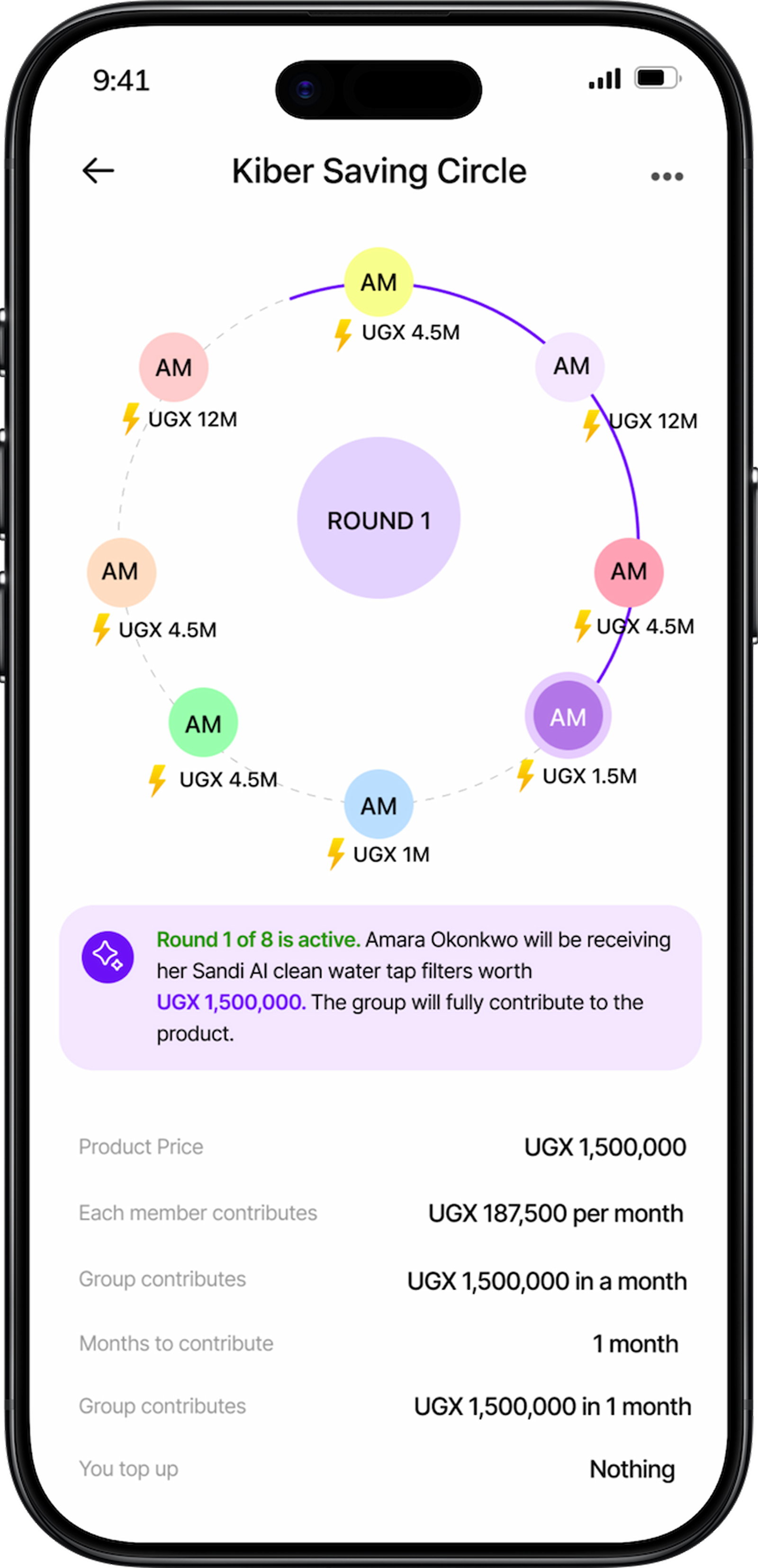 SandiLyt app phone mockup